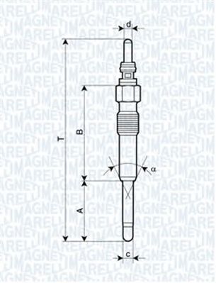 MAGNETI MARELLI 062900085304 -  Свеча накаливания